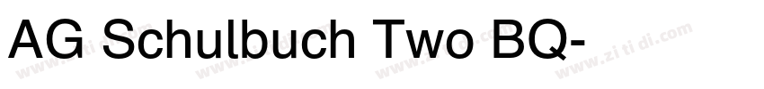 AG Schulbuch Two BQ字体转换